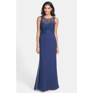 Jim Hjelm Occasions Illusion Lace Bodice Dress